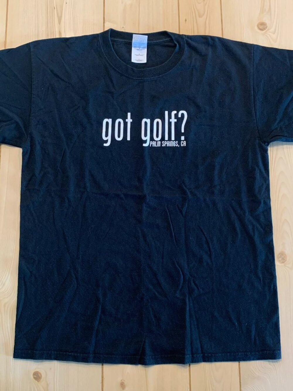 Vintage Y2K Palm Springs California CA Got Golf? Athletic Preppy T-Shirt Size L
